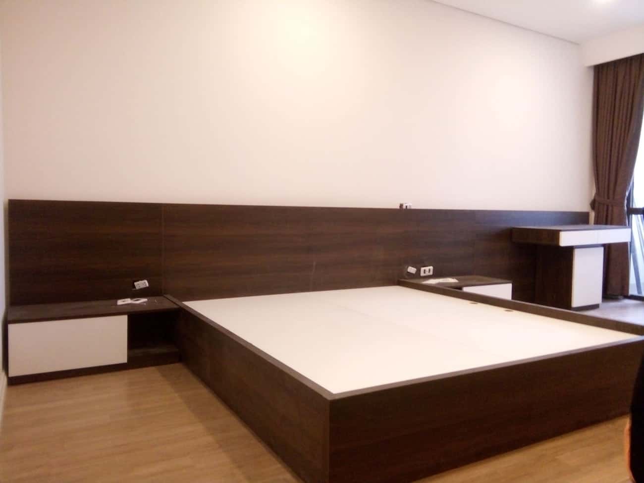 Giường ngủ gỗ MFC An Cường – Sản phẩm hiện đại chuẩn nội thất