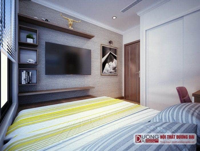 Thiết kế chung cư 50m2 2 phòng ngủ mà không hề có cảm giác chật chội Thiết kế chung cư 50m2 2 phòng ngủ mà không hề có cảm giác chật chội
