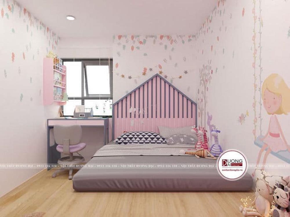 Phòng ngủ cho bé với thiết kế đẹp mắt