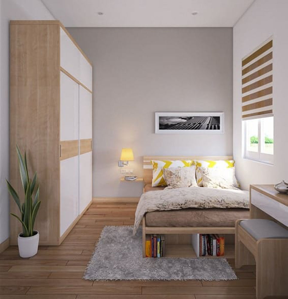 Phòng ngủ thiết kế theo phong cách tối giản