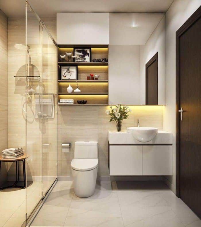 Phòng tắm nhỏ gọn. Phòng tắm nhỏ gọn.