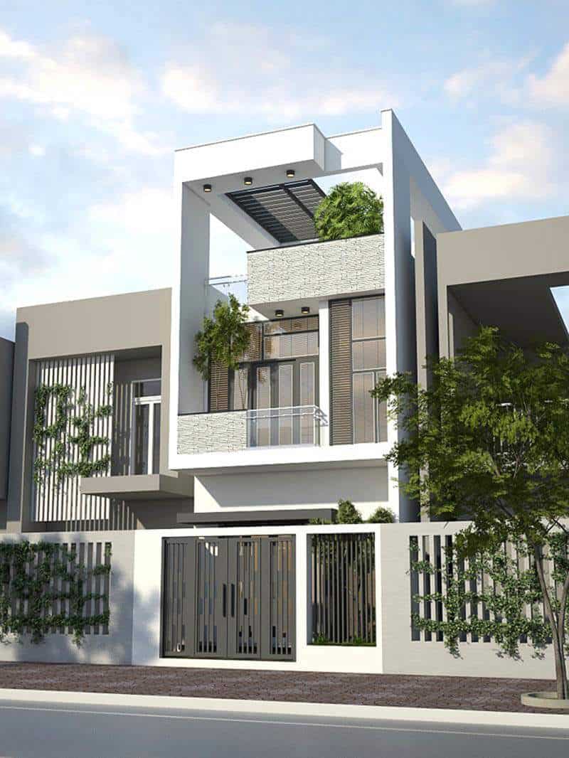 Nhà 2 Tầng 3 Phòng Ngủ 5x15 Giải Pháp Kiến Trúc Nội Ngoại Thất 
