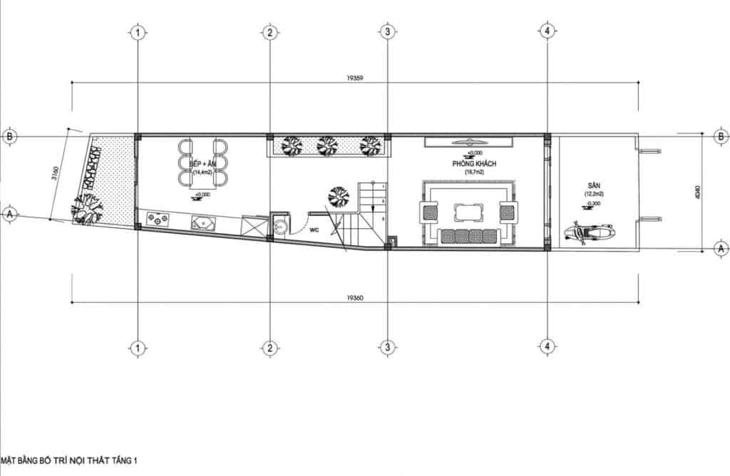 Thiết Kế Nhà Ống 30m2 Dù Chật Nhưng Vẫn Tiện Lợi Đủ Đường