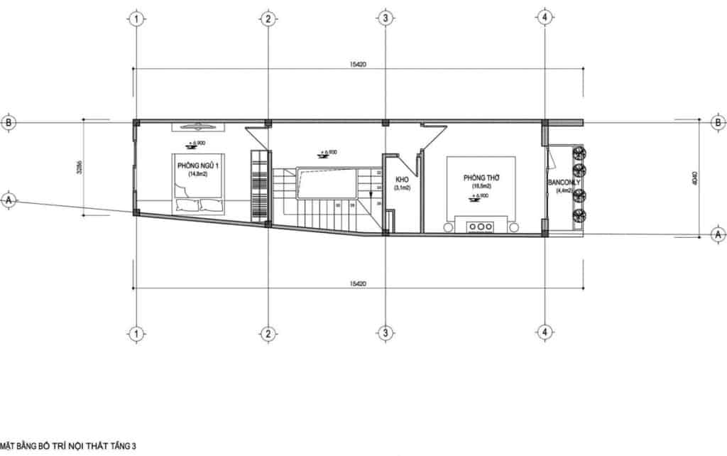 Thiết Kế Nhà Ống 30m2 Dù Chật Nhưng Vẫn Tiện Lợi Đủ Đường