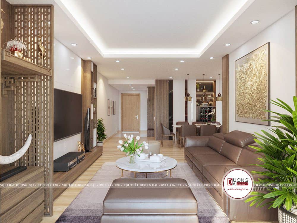 Thiết kế nội thất căn hộ 82 Nguyễn Tuân có phong cách hiện đại