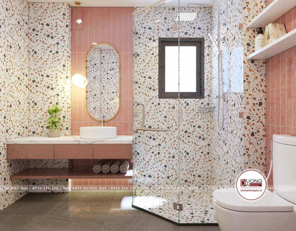 Thiết kế phòng tắm sử dụng chất liệu siêu bền và chống ẩm