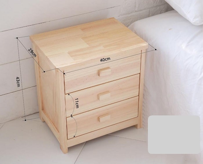 Tủ Đầu Giường 3 Ngăn Gia Đình Tiện Lợi Đẹp Nhất 2020
