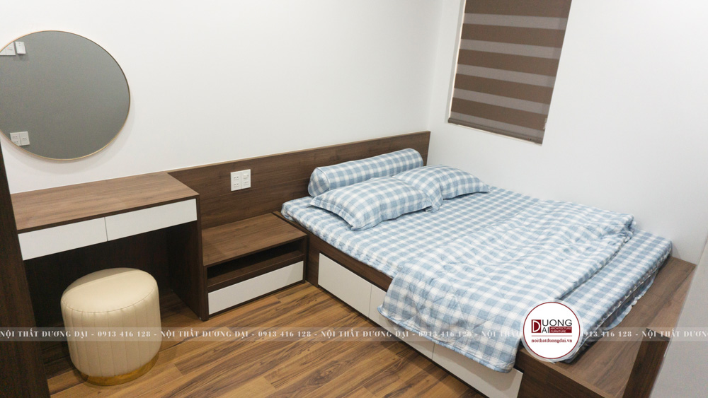 Phòng ngủ cho khách sử dụng nội thất đa năng kiểu dáng đơn giản