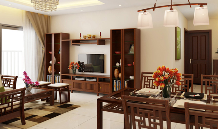 Chất liệu gỗ tự nhiên quý hiếm tạo nên mẫu thiết kế có tính thẩm mỹ cao và bền chắc