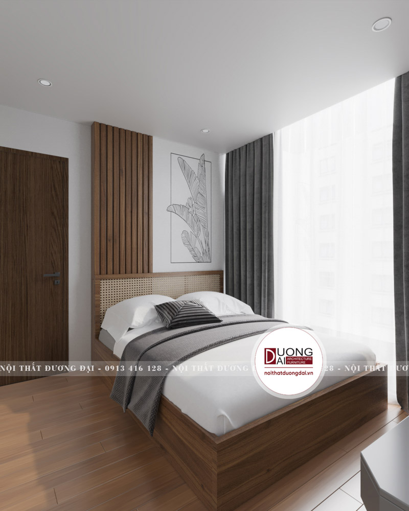 Không gian phòng ngủ dành cho khách đơn giản và nhẹ nhàng