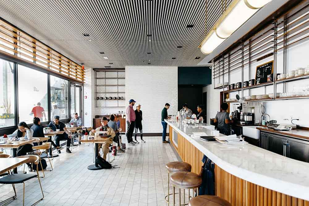 thiết kế quán cafe phong cách châu âu
