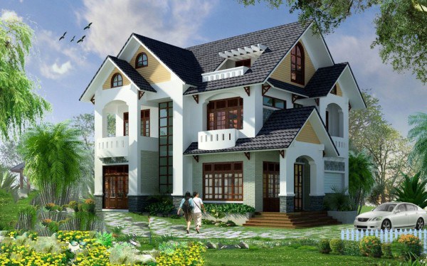 Biệt Thự Phố 8×20 Mái Thái Sang Trọng Ấn Tượng Bất Ngờ