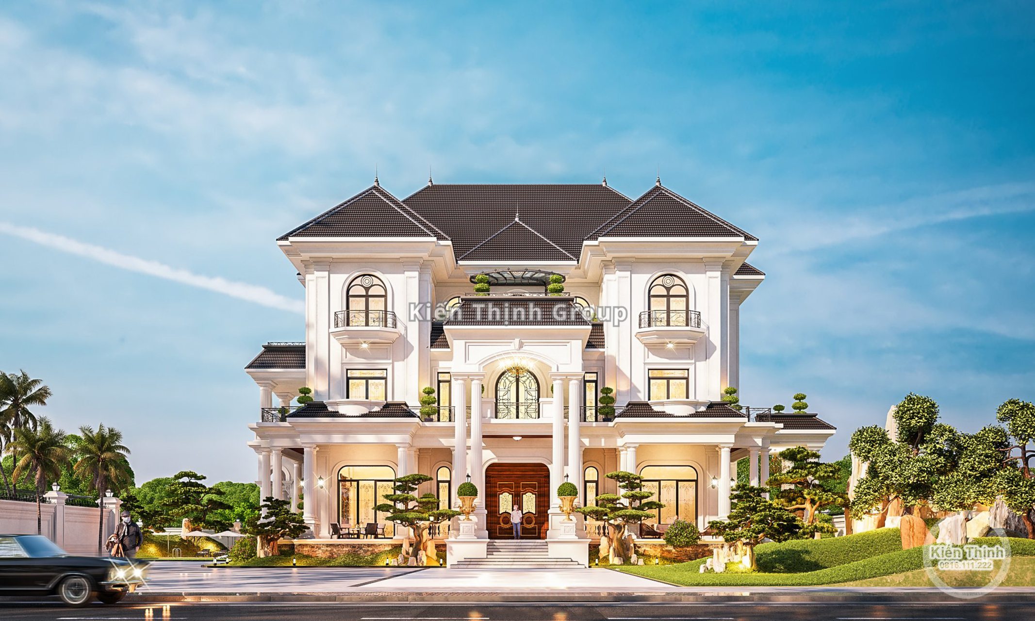 Biệt thự tân cổ điển 3 tầng kiểu pháp - Tinh hoa kiến trúc sang trọng đẳng cấp