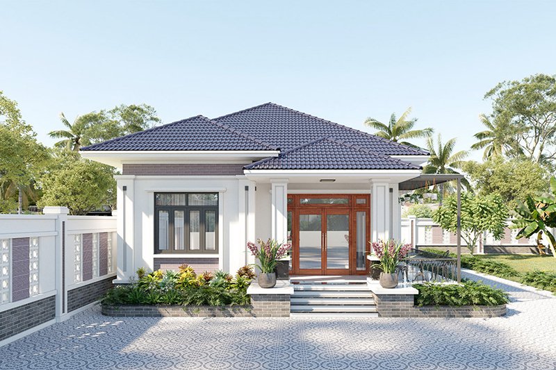 Thiết Kế Nhà 1 Tầng 70m2 |8 Mẫu Khiến Hàng Xóm Ngây Ngất