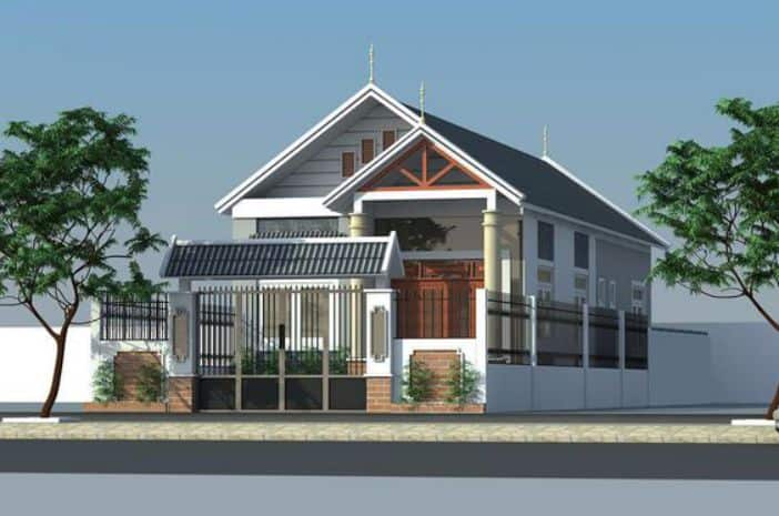 Thiết Kế Nhà Ống 1 Tầng 5x16m 3 Phòng Ngủ Đẹp Và Sang Trọng