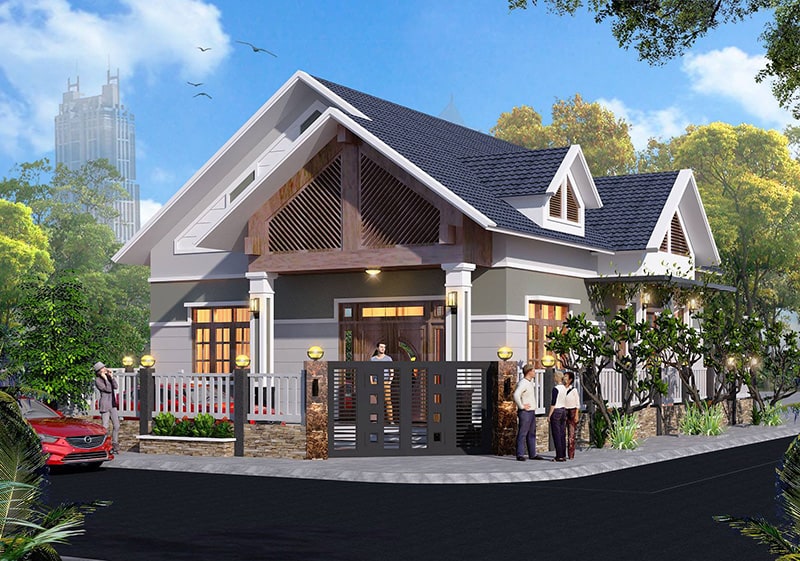 Thiết Kế Nhà Vườn 250m2 Phong Cách Hiện Đại Nhìn Là Thích