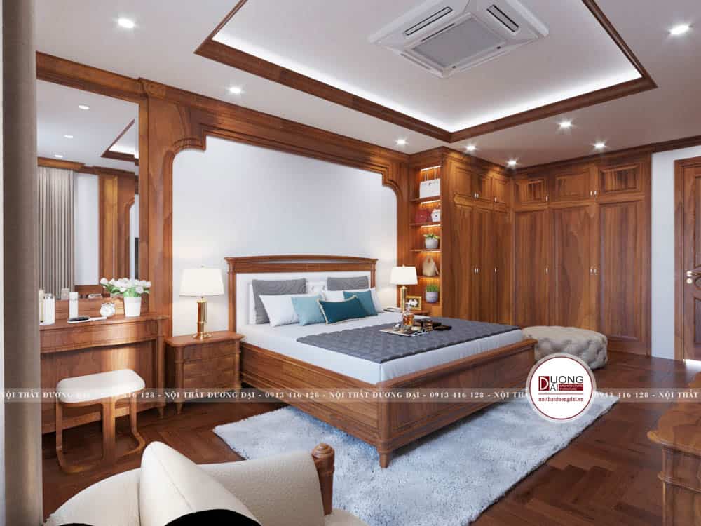 Tủ Quần Áo Gỗ Hương Cao Cấp Và Nguy Nga Cho Phòng Ngủ Master